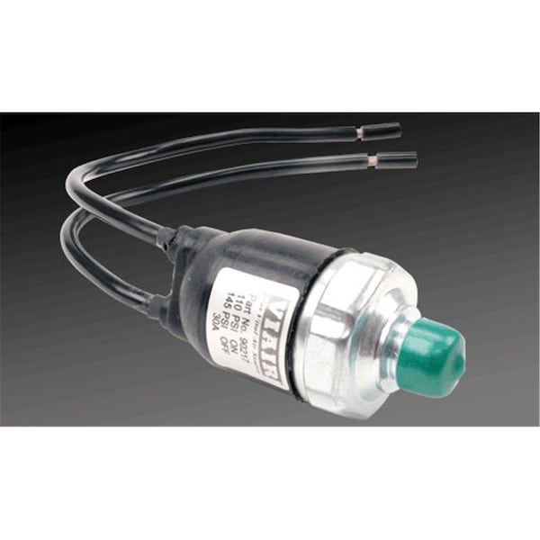 Viair Sealed Pressure Switch .25 in. M NPT Port 12 GA Lead Wires - 110 PSI On 145 PSI Off VI586111 - main